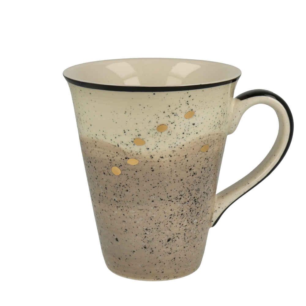 Becher "Sao", Keramik mit Goldauflage - Einheit: 1 Stk.