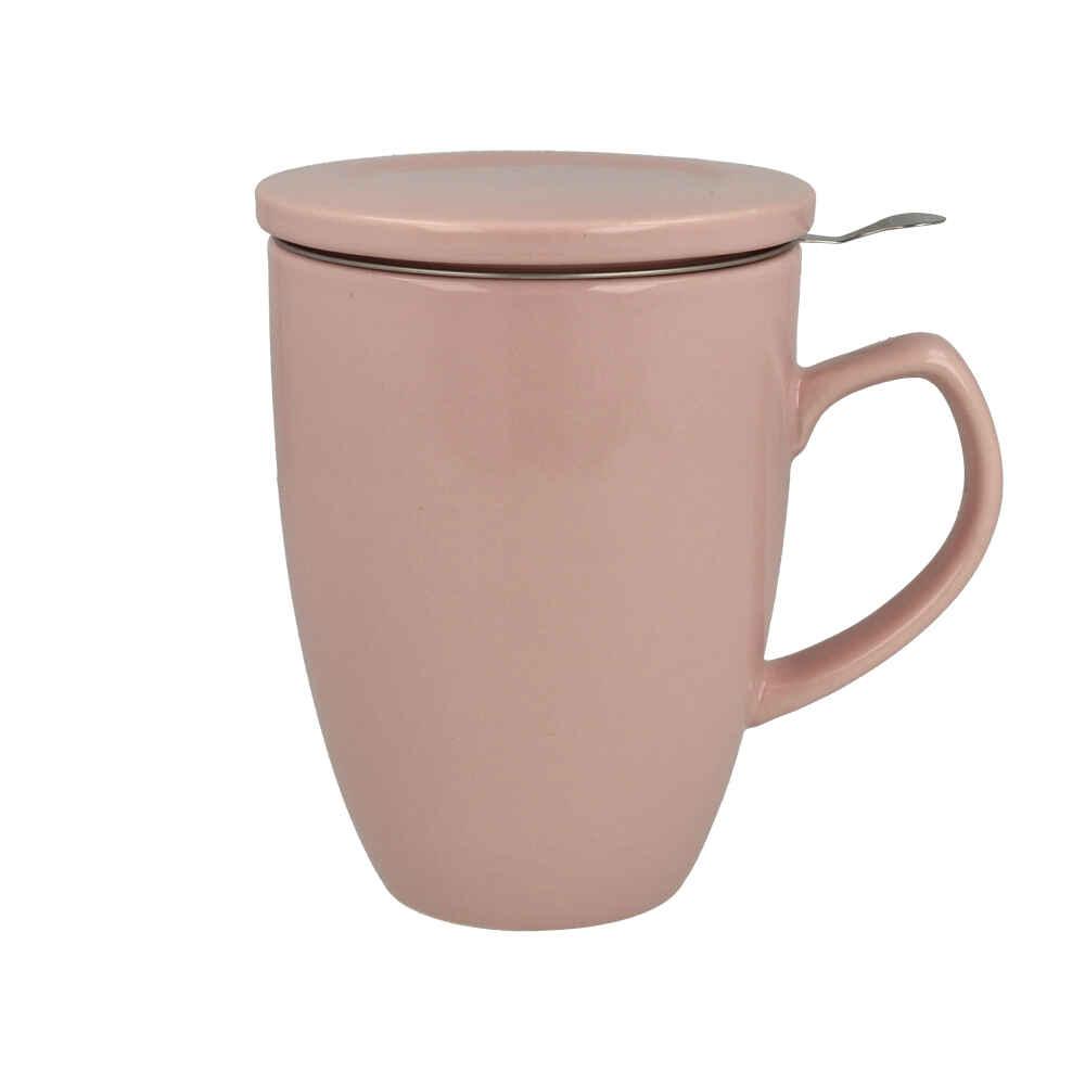 Becher "shamila®", 0,35 l, m. Sieb & Deckel, Soft Rose