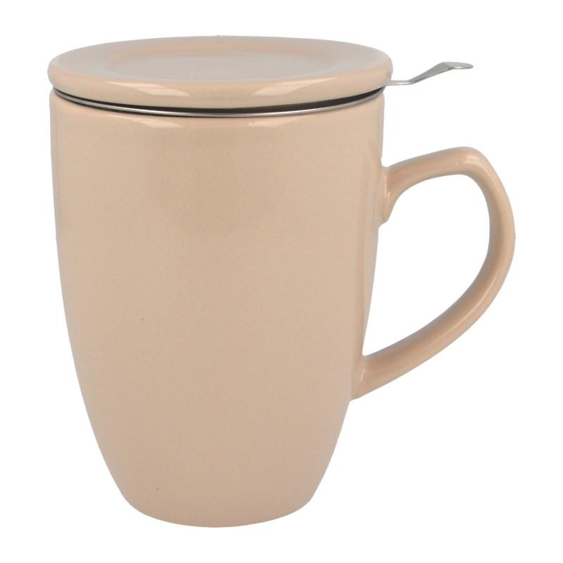 Becher "shamila®", 0,35 l, m. Sieb & Deckel, Soft Sand