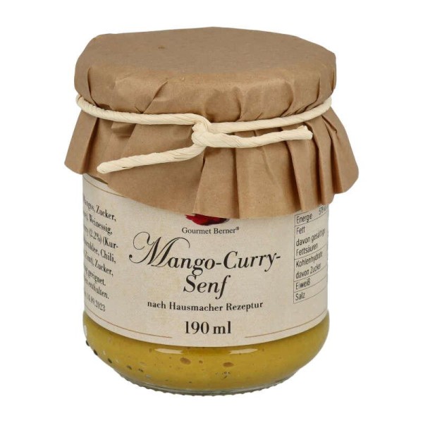 Senf "Mango Curry", 190 ml