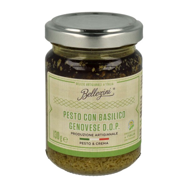Pesto con Basilico Genovese D.O.P., 130 g Glas