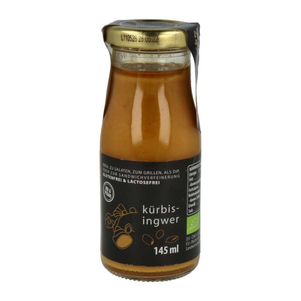 Kürbis-Ingwer Sauce, 145 ml Flasche