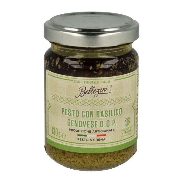 Pesto con Basilico Genovese D.O.P., 130 g Glas SALE MHD 07.12.2023